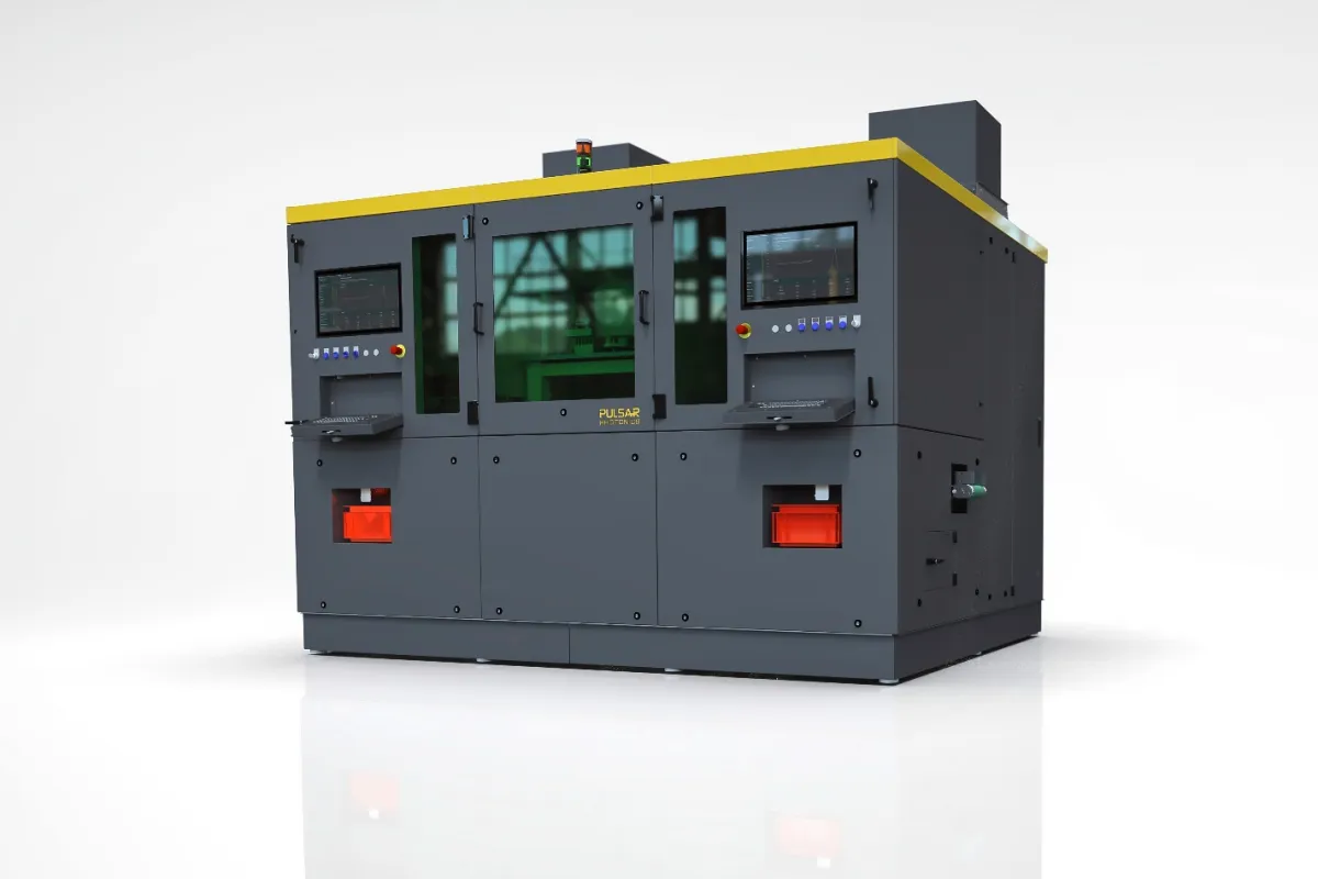 P1000 automatic – Lasermaschine für die vollautomatische Laserfertigung in der Großserie (© Pulsar Photonics GmbH)