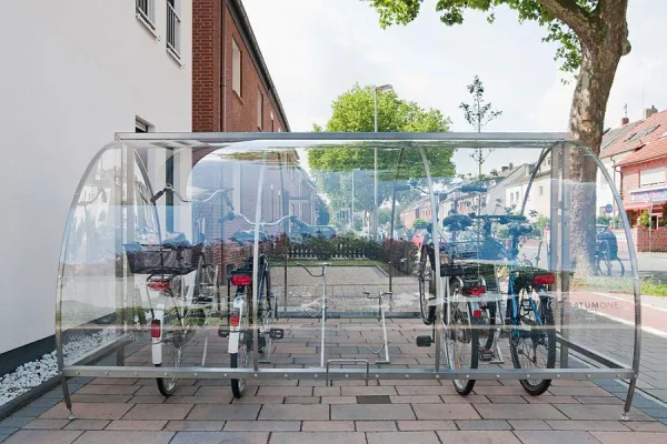 Bild: Die Fahrradgarage aus der Fahrradstadt: Cervotec aus Münster setzt Maßstäbe in Puncto Qualität und Ästhetik