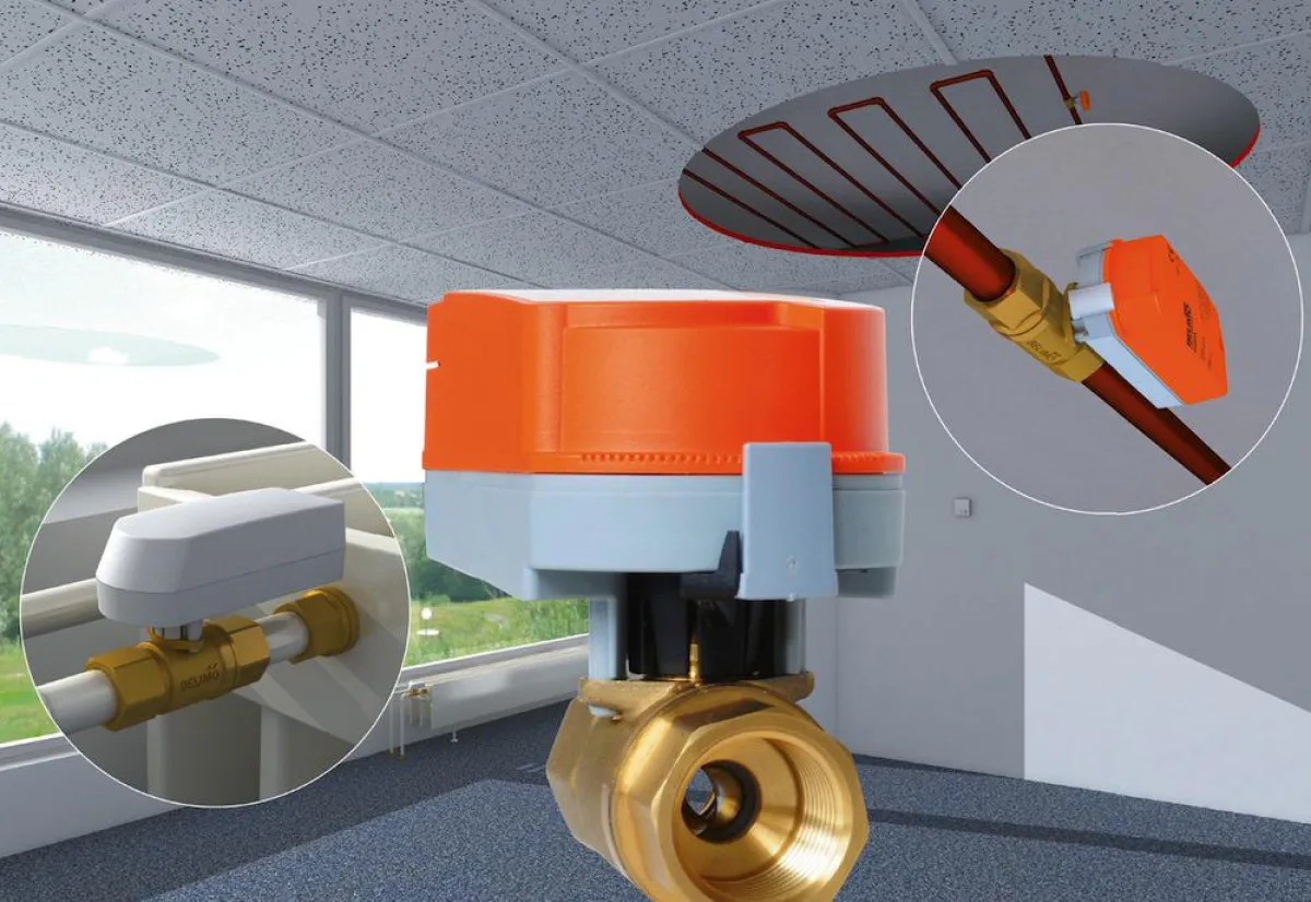 Das energiedicht schließende Quick Compact Valve lässt sich mit einer Click-Montage schnell einbauen