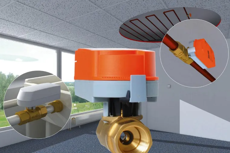 Bild: Das neue Belimo Quick Compact Valve: Platzsparend kombiniert für energiedichte Raum- und Zonenlösungen