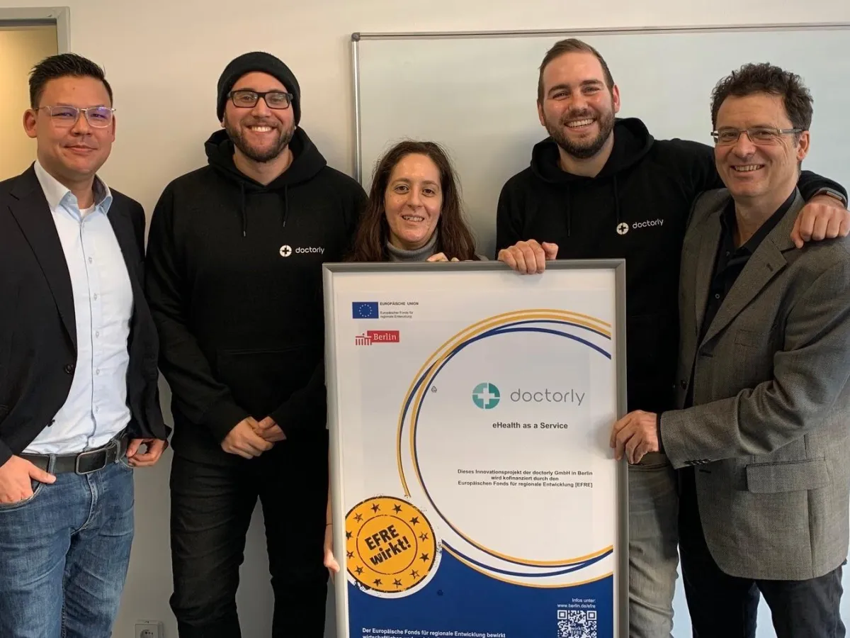 V.l.n.r.: M. Barnickel, S. El-Alami, E. Lombardo, N. Teicke, S. Riedel