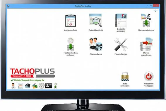 Bild: Entspannt in die Kontrolle – Softwareprogramm TachoPlus erleichtert Überprüfung