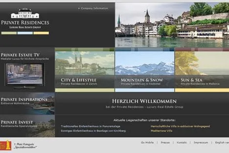 Bild: Private Residences launcht neue Internetpräsenz mit innovativem Immobilienservice