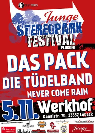 Junge Stereopark Festival PLUGGED am 05.11.2016 im Werkhof Lübeck Bild: Junge Stereopark Festival PLUGGED am 05.11.2016 im Werkhof Lübeck