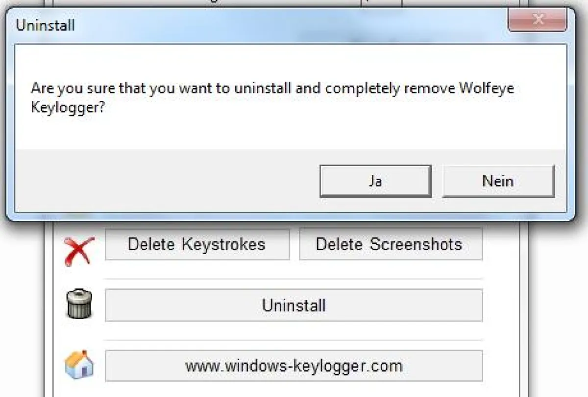 Wolfeye Keylogger entfernen