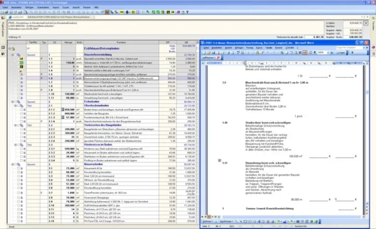Bild: COSOBA - kostenfreie Trialversion der AVA Software AVA.relax
