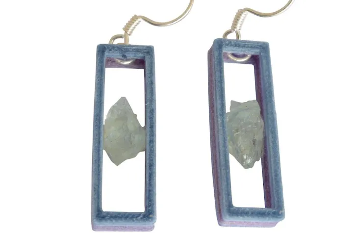 Bild: Shibori Batik Schmuck: Batik Ohrringe, Anhänger und Armbänder