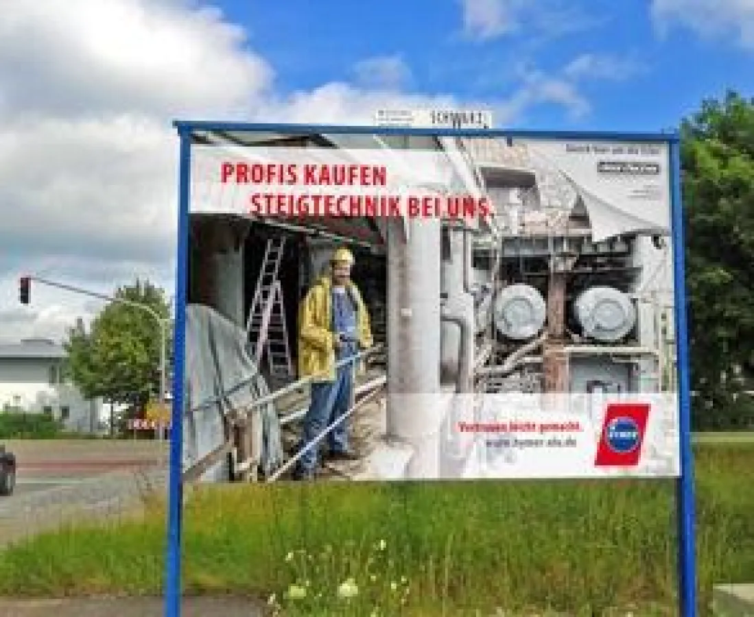 Deutschlandweite Plakataktion von Hymer-Leichtmetallbau für Fachhändler.