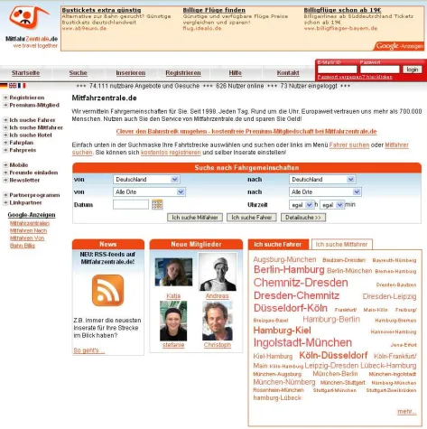 Mitfahrzentralen bieten Pendlern Hilfe im Bahnstreik Bild: Mitfahrzentralen bieten Pendlern Hilfe im Bahnstreik