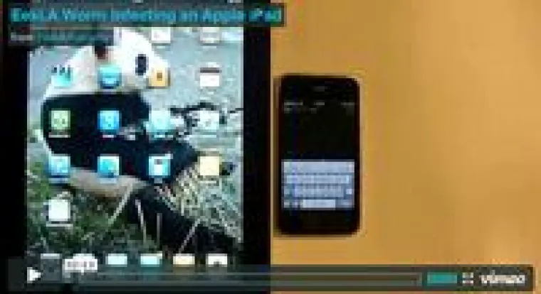 iPad: Der Apfel hat einen Wurm Bild: iPad: Der Apfel hat einen Wurm