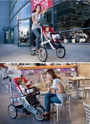 Bild: Nürnberger Mütter begeistert von dem neuen multifunktionalen Dreirad Taga MUV 1.0