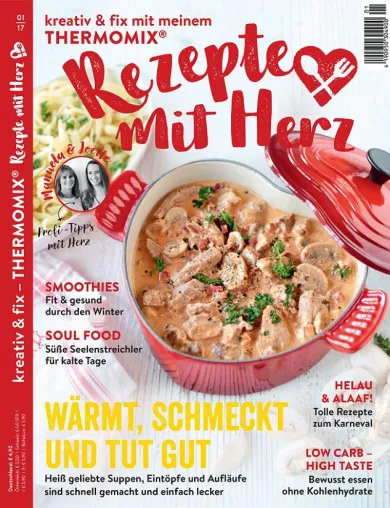 Nach fulminantem Start im November 2016: Zweite Ausgabe von Rezepte mit Herz startet ins neue Jahr! Bild: Nach fulminantem Start im November 2016: Zweite Ausgabe von Rezepte mit Herz startet ins neue Jahr!