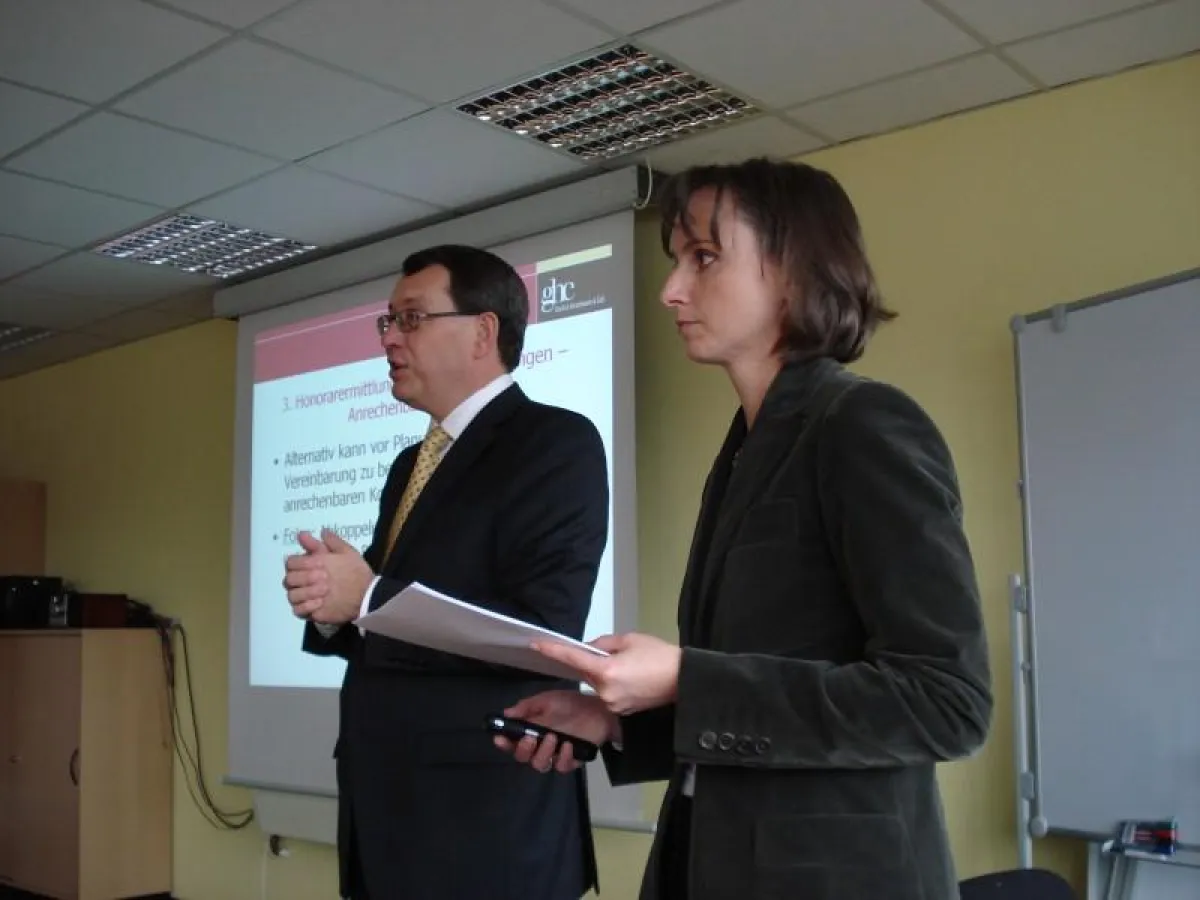 Rechtsanwalt und Notar MdL Wolfgang Greilich und Rechtsanwältin Jeanette Gorr referieren zum Thema 