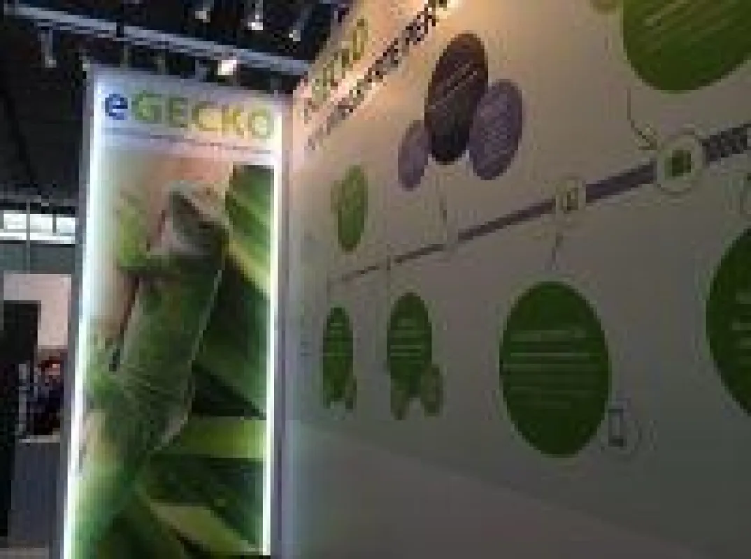 Besucher auf dem Messestand können sich umfassend über die vollständig integrierte eGECKO Komplettlösung informieren.