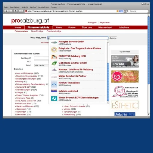 Bild: Regionale Internetplattform für Betriebe in Salzburg und OÖ. startet mit neuem Look ins neue Jahr