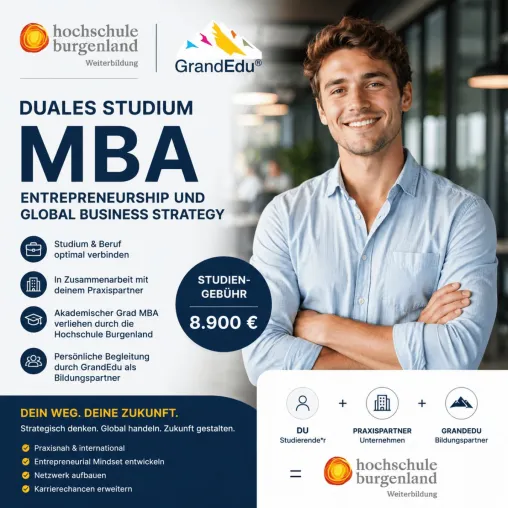 Bild: GrandEdu sucht Kandidat*innen für duales MBA Studienmodell mit Praxispartnern