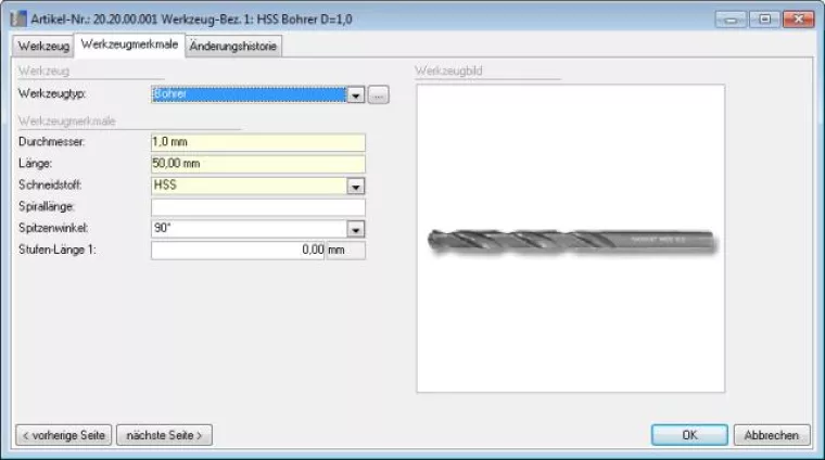 Bild: Werkzeugverwaltungssoftware mit erweitertem Funktionsumfang