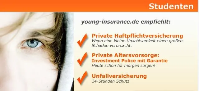 Bild: Absicherungsmöglichkeiten für Studenten