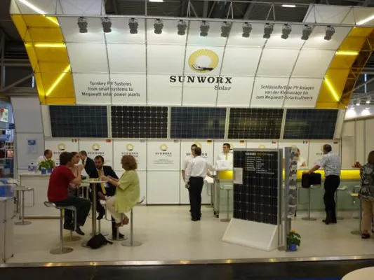 Bild: Für SUNWORX-Solar war die Intersolar Europe 2010 ein voller Erfolg