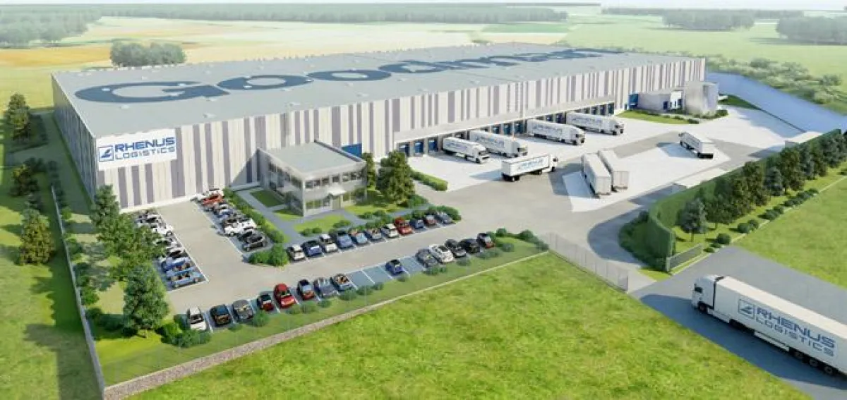 Visualisierung des Logistikzentrums für Rhenus in Linsengericht