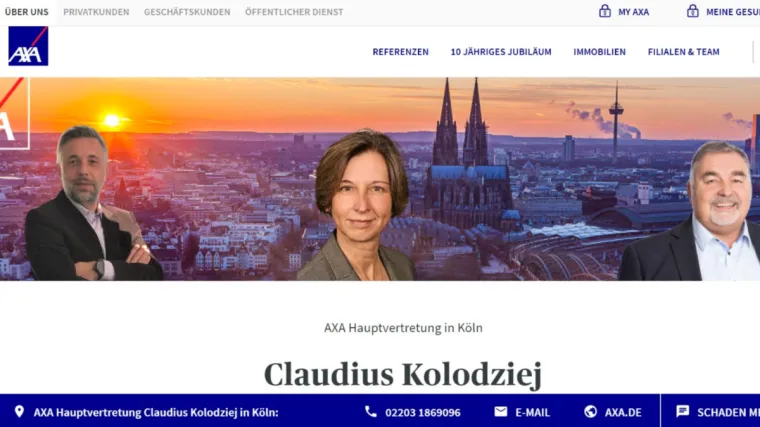 Bild: AXA Versicherung Köln: Ihr Partner für Gewerbeversicherung Köln
