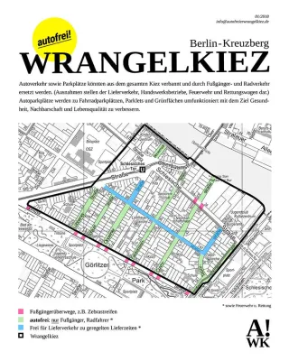 Bild: Pilotprojekt autofreier Wrangelkiez in Berlin Kreuzberg