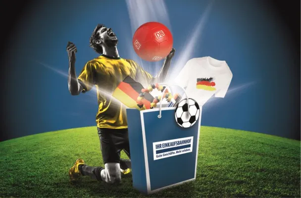 Dresden Hauptbahnhof im WM-Fieber - WM-Aktionstage im Einkaufsbahnhof Bild: Dresden Hauptbahnhof im WM-Fieber - WM-Aktionstage im Einkaufsbahnhof