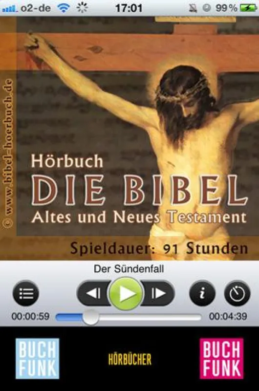Bibel-Hörbuch-App von BUCHFUNK