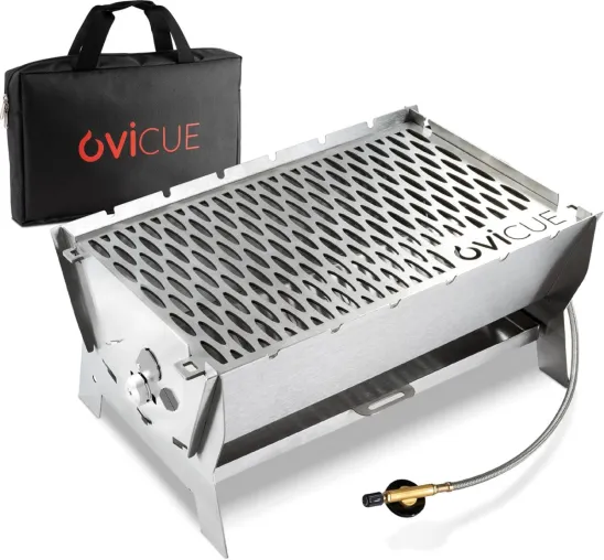 Bild: Ovicue Grill L: Die SILVER GmbH präsentiert einen neuen mobilen Premiumgrill für Balkon, Camping und Outdoor