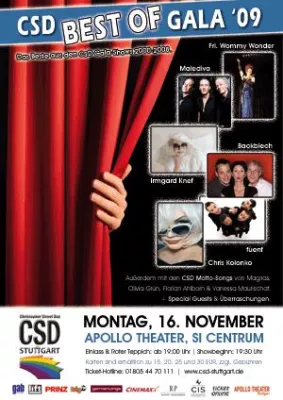 Letzte Vorbereitungen für die CSD "Best of" Gala am 16.11. im Apollo Theater Stuttgart Bild: Letzte Vorbereitungen für die CSD "Best of" Gala am 16.11. im Apollo Theater Stuttgart