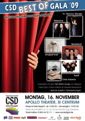 Letzte Vorbereitungen für die CSD "Best of" Gala am 16.11. im Apollo Theater Stuttgart Bild: Letzte Vorbereitungen für die CSD "Best of" Gala am 16.11. im Apollo Theater Stuttgart