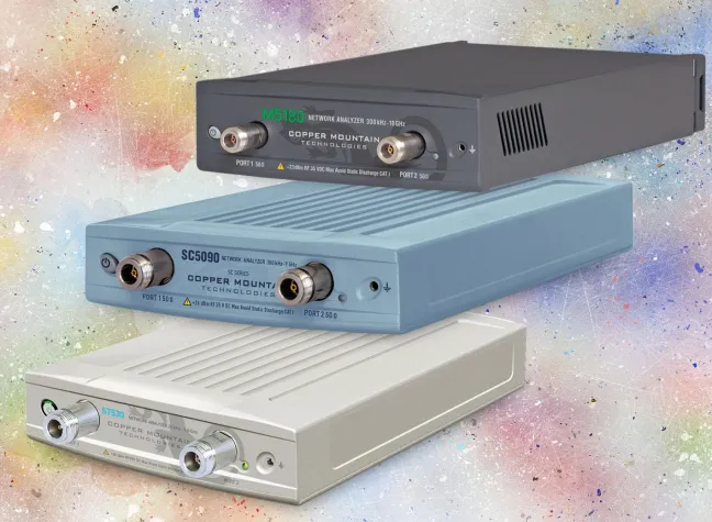 Bild: VNAs von Copper Mountain Technologies - Extrem kompakte Form und Leistung auf Labor-Niveau