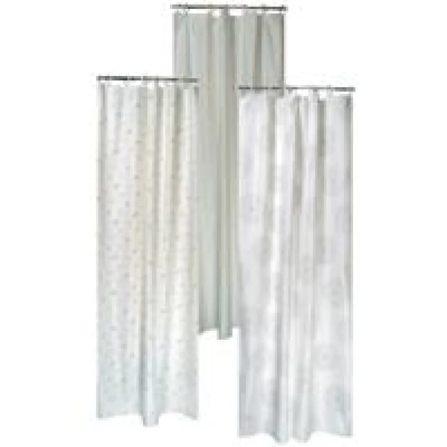 Hygiene muss nicht langweilig sein – GEFA Duschvorhänge sind uni und gemustert verfügbar.