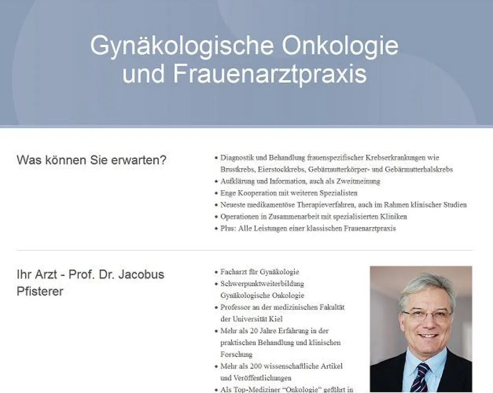 Jacobus Pfisterer Webseite