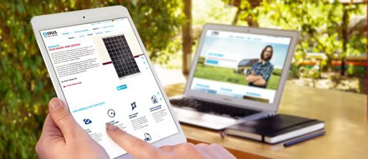 Die neue Business Wbsite von Hanwha Q CELLS