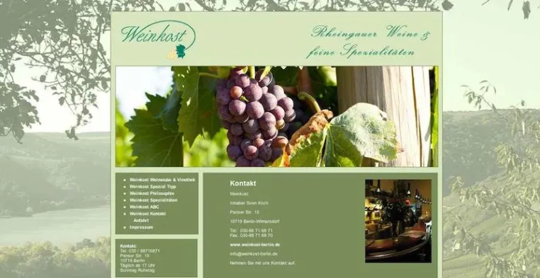 IN VINO VERITAS - ?NEGSTPRODUCTION realisiert Online-Auftritt für Weinkost Berlin Bild: IN VINO VERITAS - ?NEGSTPRODUCTION realisiert Online-Auftritt für Weinkost Berlin