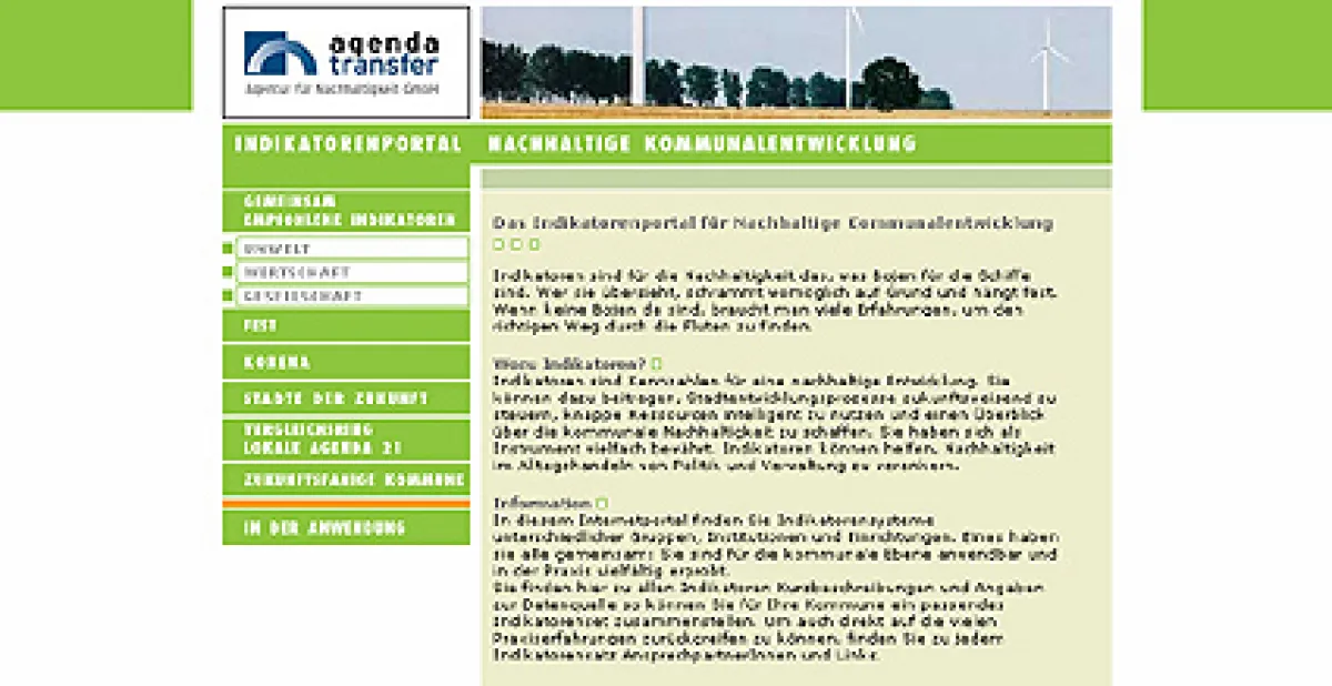 Das Indikatorenportal: Ein Service mit Weitblick für kommunale Anwender