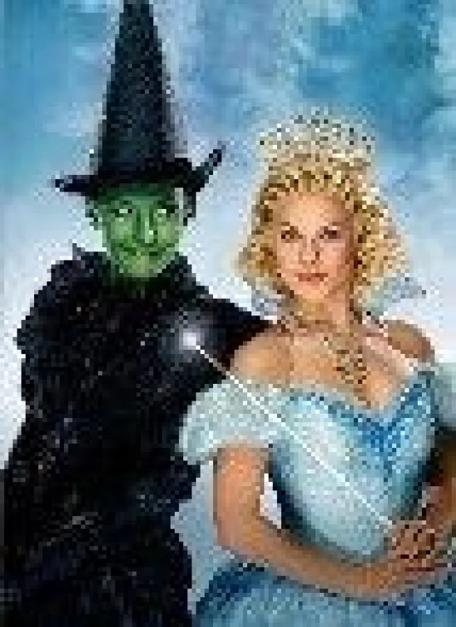 Nur noch bis Ende Januar 2010 in Stuttgart: Elphaba und Glinda (Foto: Stage Entertainment)