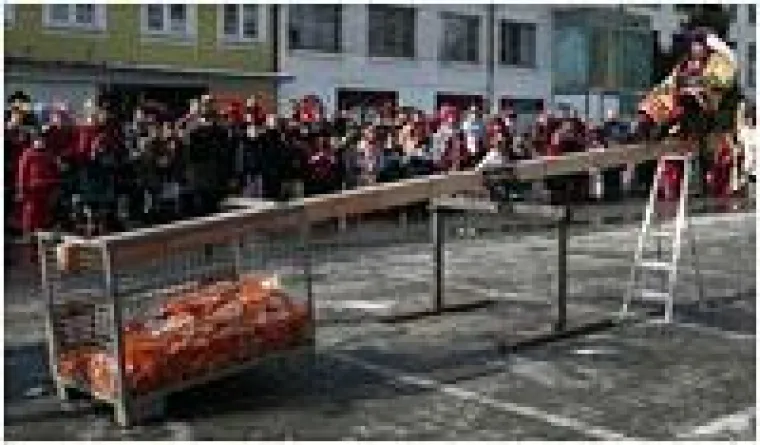 Bild: Gummibärchen-Aktion in Aulendorf