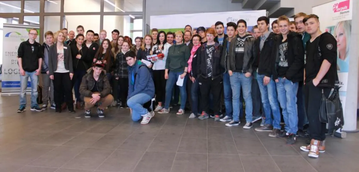 Die 45 Schülerinnen und Schüler aus Hamm beim 