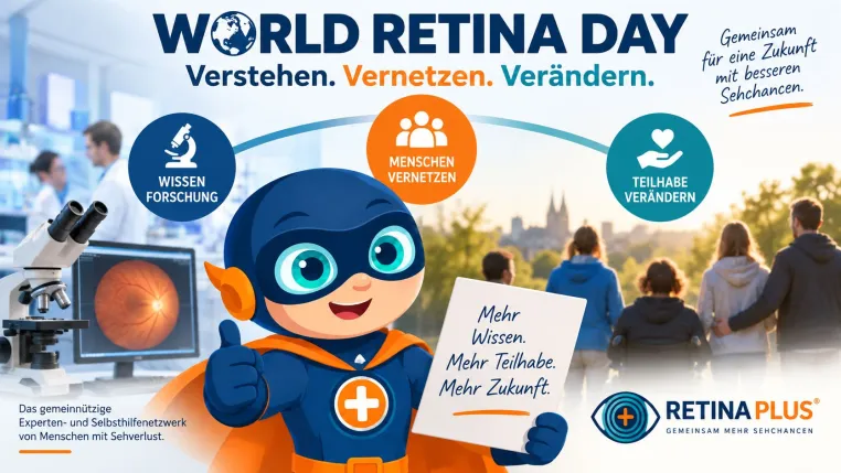 World Retina Day: Forschung braucht Betroffene – und Betroffene brauchen Forschung Bild: World Retina Day: Forschung braucht Betroffene – und Betroffene brauchen Forschung