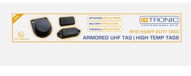 iDTRONICs neue Heavy Duty | Tags Valide Identifikation von Gütern in explosionsgefährdeten Bereichen Bild: iDTRONICs neue Heavy Duty | Tags Valide Identifikation von Gütern in explosionsgefährdeten Bereichen
