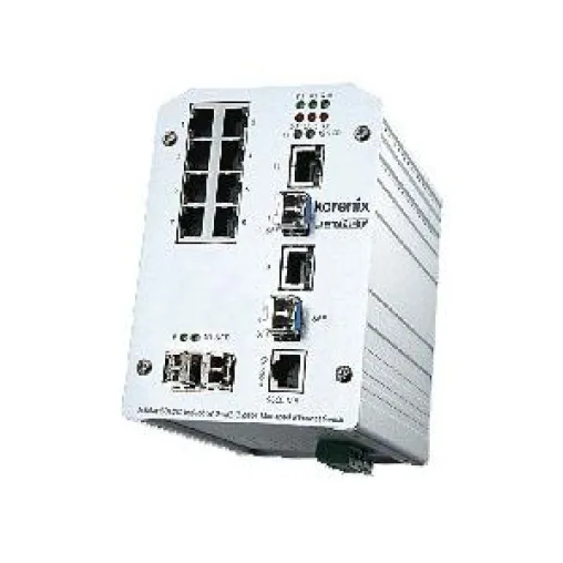 JetNet 5012G - der 8+4G Industrial Managed Ethernet Switch mit vielfältigen Funktionen Bild: JetNet 5012G - der 8+4G Industrial Managed Ethernet Switch mit vielfältigen Funktionen