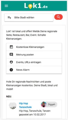 Bild: Regionales Angebot für Smartphone-Nutzer