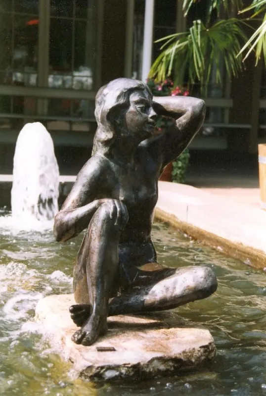 Brunnenskulptur im Kurpark Bad Mergentheim