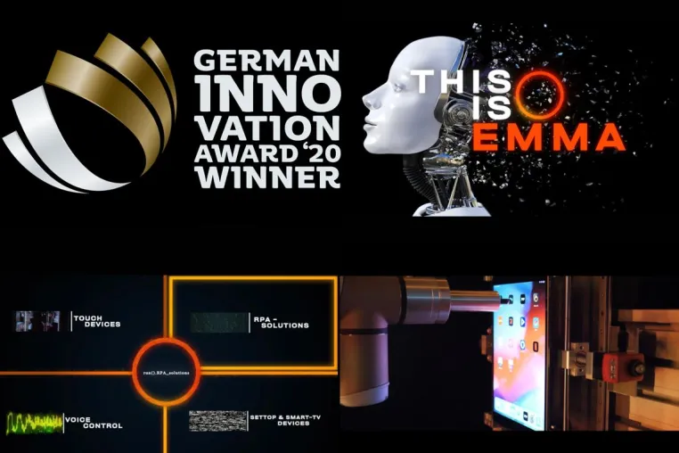 RPA made in Germany - EMMA ist WINNER des German Innovation Award 2020 Bild: RPA made in Germany - EMMA ist WINNER des German Innovation Award 2020