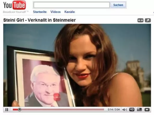 Bild: Das Steinmeier-Girl - Jetzt wird der Wahlkampf sexy