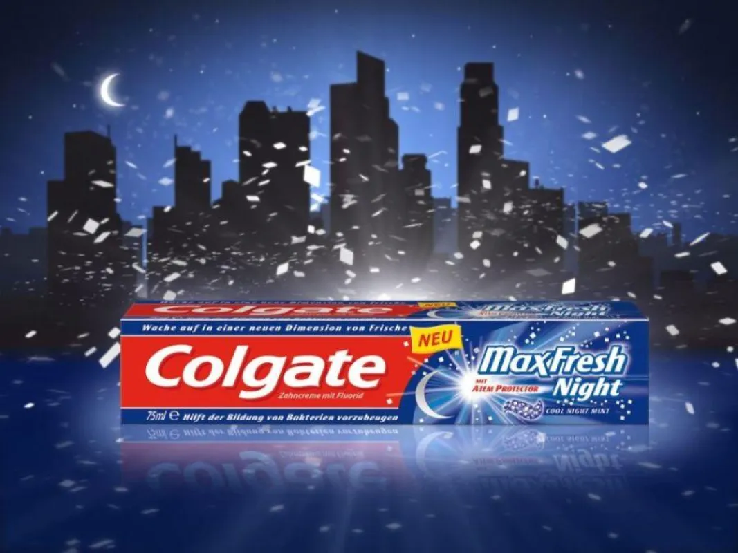 Colgate Max Fresh Night Zahncreme ? für den ersten Kuss des Tages