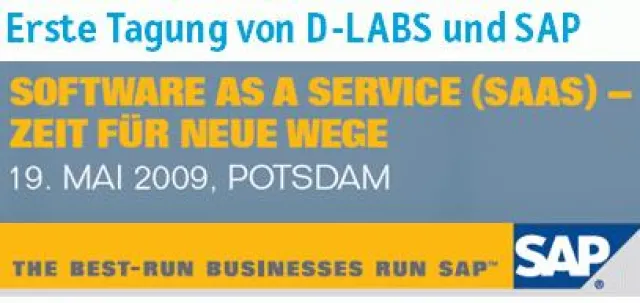 Bild: SAP-Tagung bei D-LABS am 19. Mai 2009 mit dem Thema - Software as a Service - Zeit für neue Wege