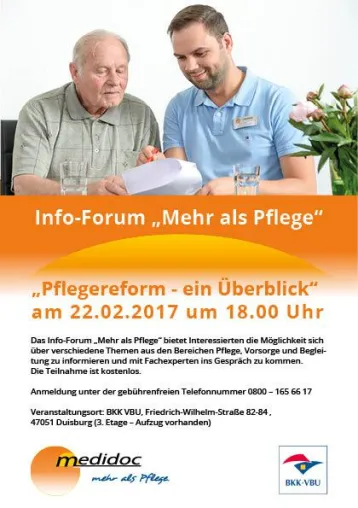 Bild: Info-Forum in Duisburg „Mehr als Pflege“
